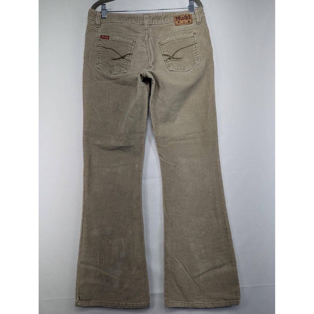 Mudd Corduroy Flare Jeans Tan Button Fly Women's‎ Size 11 - Picture 2 of 9